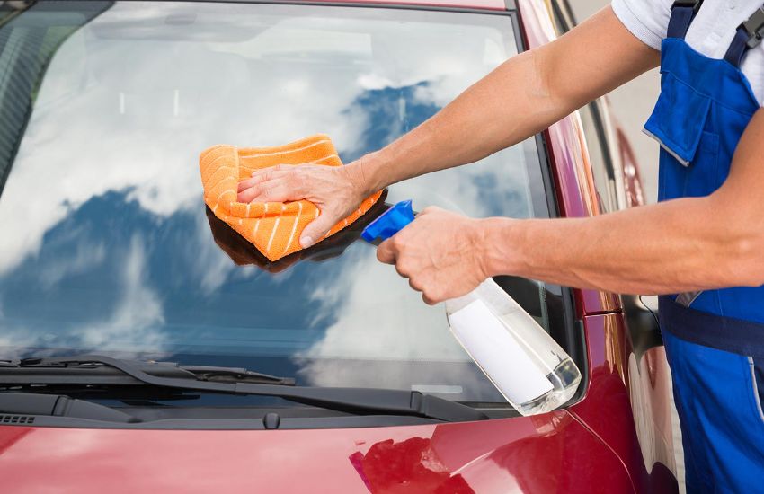 Cleaning Windshield